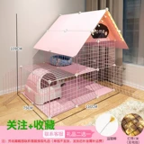 Окружающая котенок клетка кошачий дом вилла из трехслойного кроличьего клетки котята котята