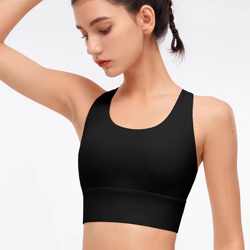 Beisitu High-Intensity Running Fitness Bra Shock-Proof Push-Up Beauty Back Yoga Vest Breast-Retracting Sports Bra for Women Beisitu High-Intensity Running Fitness Bra Shock-Proof Push-Up Beauty Back Yoga Vest Breast-Retracting Sports Bra for Women