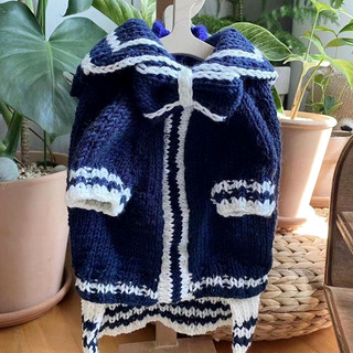 Pet Autumn and Winter Clothing Teddy Bichon Poodle Cat Pomeranian Schnauzer Small Dog Clothes Warm Sweater