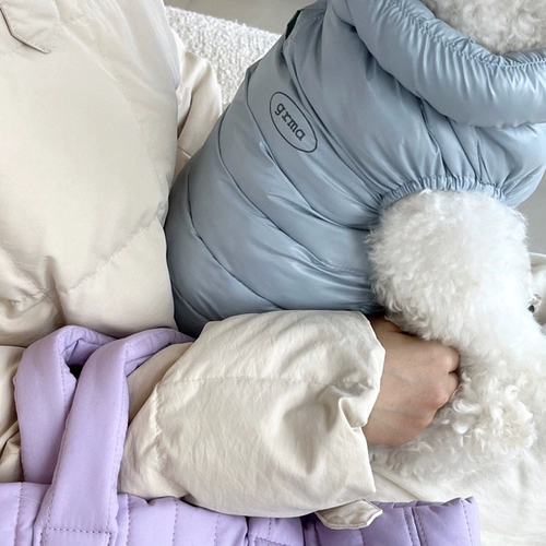 Домашняя хлопчатобумажная одежда для собак осень и зимняя одежда имитация вниз по куртке плюшевая хлопковая куртка бишон медведь омей кошка маленькая собака зима