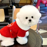 Одежда для домашних животных, осенне-зимняя одежда, Тедди Бишон, йоркширский терьер, хлопковая одежда для собак, померанский шпиц, маленькая собачка, новогодняя праздничная одежда