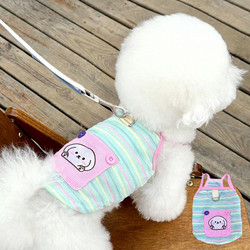 Summer Thin Vest for Small Dogs and Cats, Teddy, Bichon, Pet Small Puppies, Summer Harness Leash
