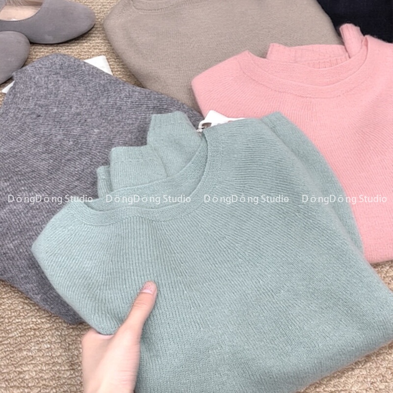 Spring Buoyancy! Round Neck Knitted All-Wool Simple Korean Style Spring Sweater 6605 Spring Buoyancy! Round Neck Knitted All-Wool Simple Korean Style Spring Sweater 6605