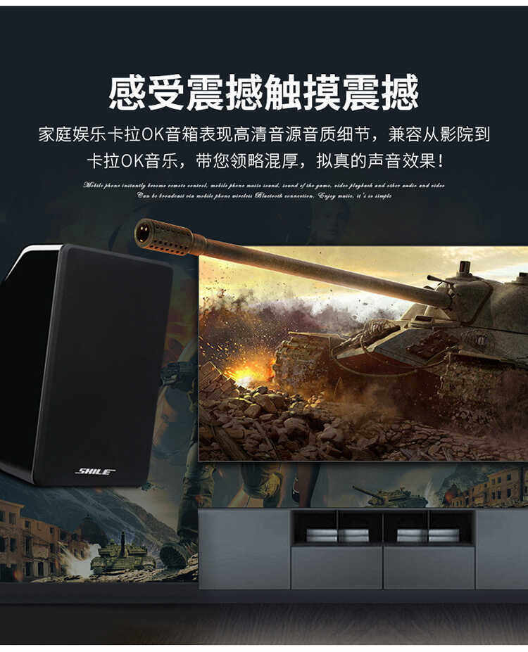 Мультимедийная акустика 狮乐(shile) ok-555c+bg-8 专业小型会议室音响组合店铺背景音乐 Lion Music