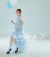 Синее платье