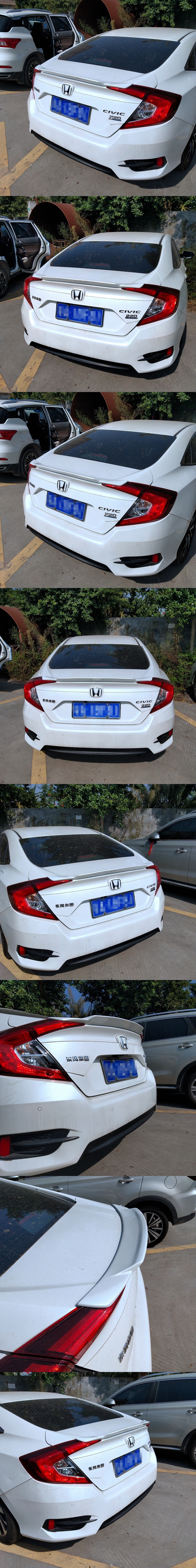 Áp dụng cho năm 2016-2018 mười thế hệ đuôi mới được sửa đổi của Civic Mười thế hệ đuôi bằng sợi carbon của Civic không bị đấm - Sopida trên cánh hướng gió xe ô tô