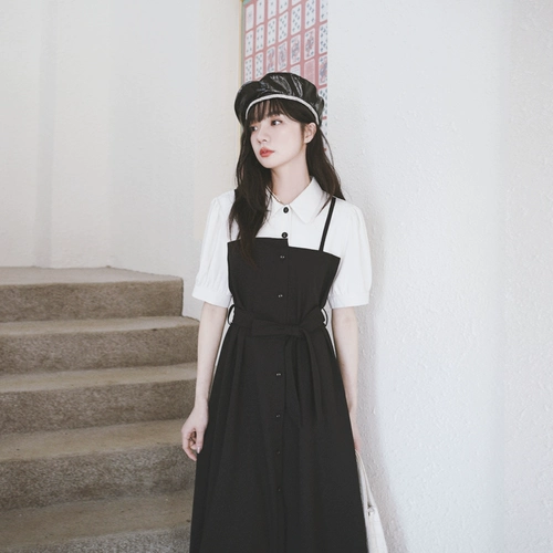 Осенний комплект, дизайнерский лонгслив, приталенный корсет, рубашка, длинная юбка, тренд сезона, французский стиль