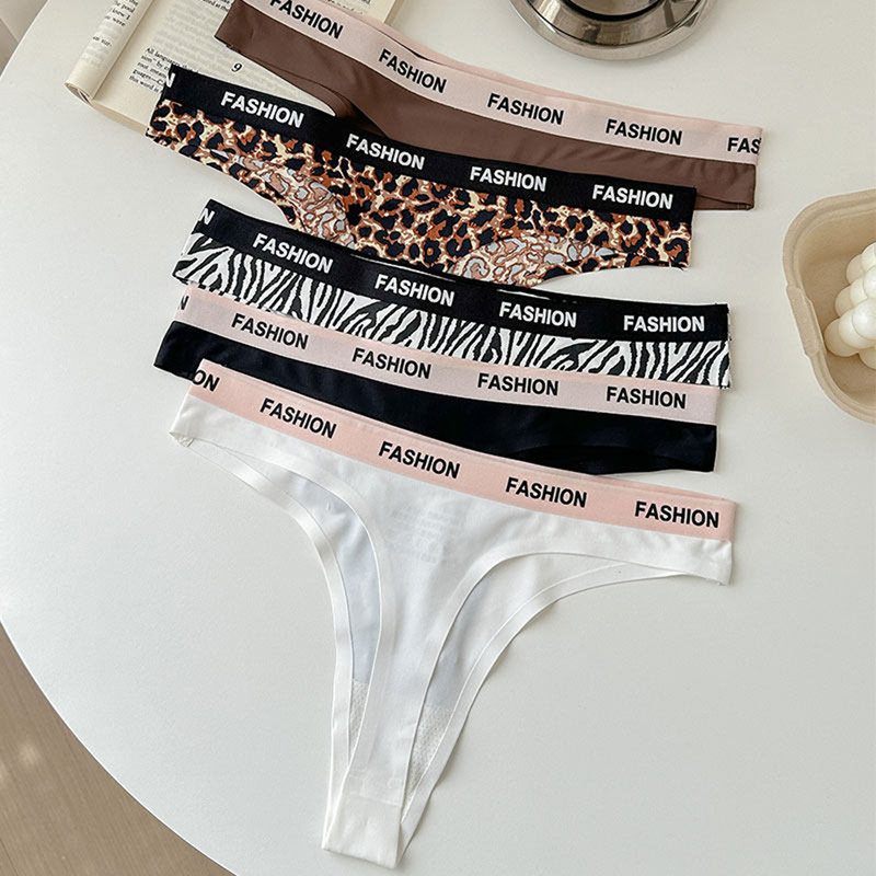 Victoria Leopard Print Sexy Seamless Panties for Girls, One-Piece Low-Waist Sports Fitness Yoga Thin Thong Victoria Leopard Print Sexy Seamless Panties for Girls, One-Piece Low-Waist Sports Fitness Yoga Thin Thong