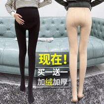 Pregnant womens leggings Winter velvet thickened pregnant womens pants Autumn and winter warm cotton pants Belly pants Winter velvet pants for women
