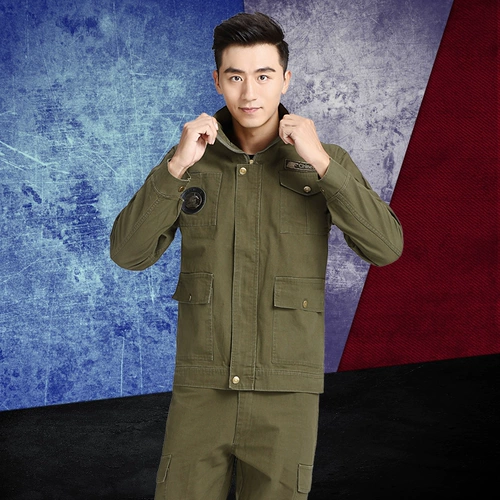 Комбинезон, мужской хлопковый дорожный лонгслив, увеличенная толщина