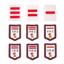  Primary school students Young pioneers logo cadre Small captain Two bars A bar Captain captain for students