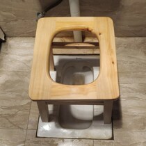 Pregnant women solid wood reinforced toilets for the elderly pregnant women home folding toilet chairs squatting toilet stools to sit