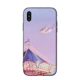Apple, iPhone12, чехол для телефона, iPhone11 Pro, силиконовый сиреневый объектив, 8plus