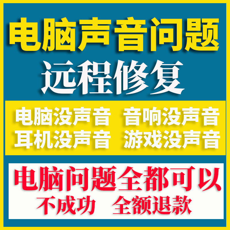 Computer Has No Sound Problem, Remote Repair, No Sound Debugging, Laptop Headset Microphone Cannot Record, Repair