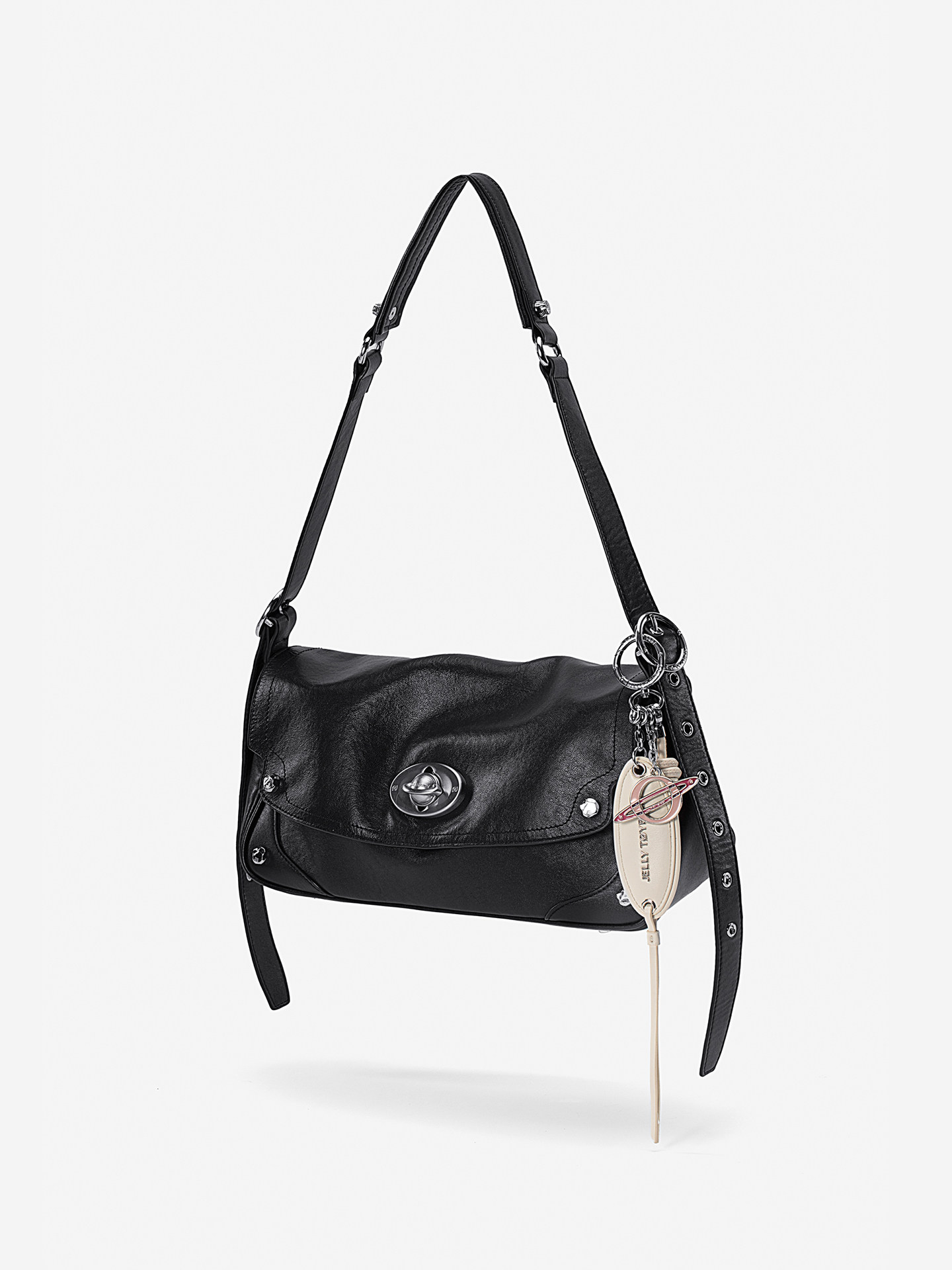 [Same Style as Chen Meng] Jtb Unbounded Pillow Bag. New Genuine Leather Crossbody Bag for Women, Niche Commuter Shoulder Bag