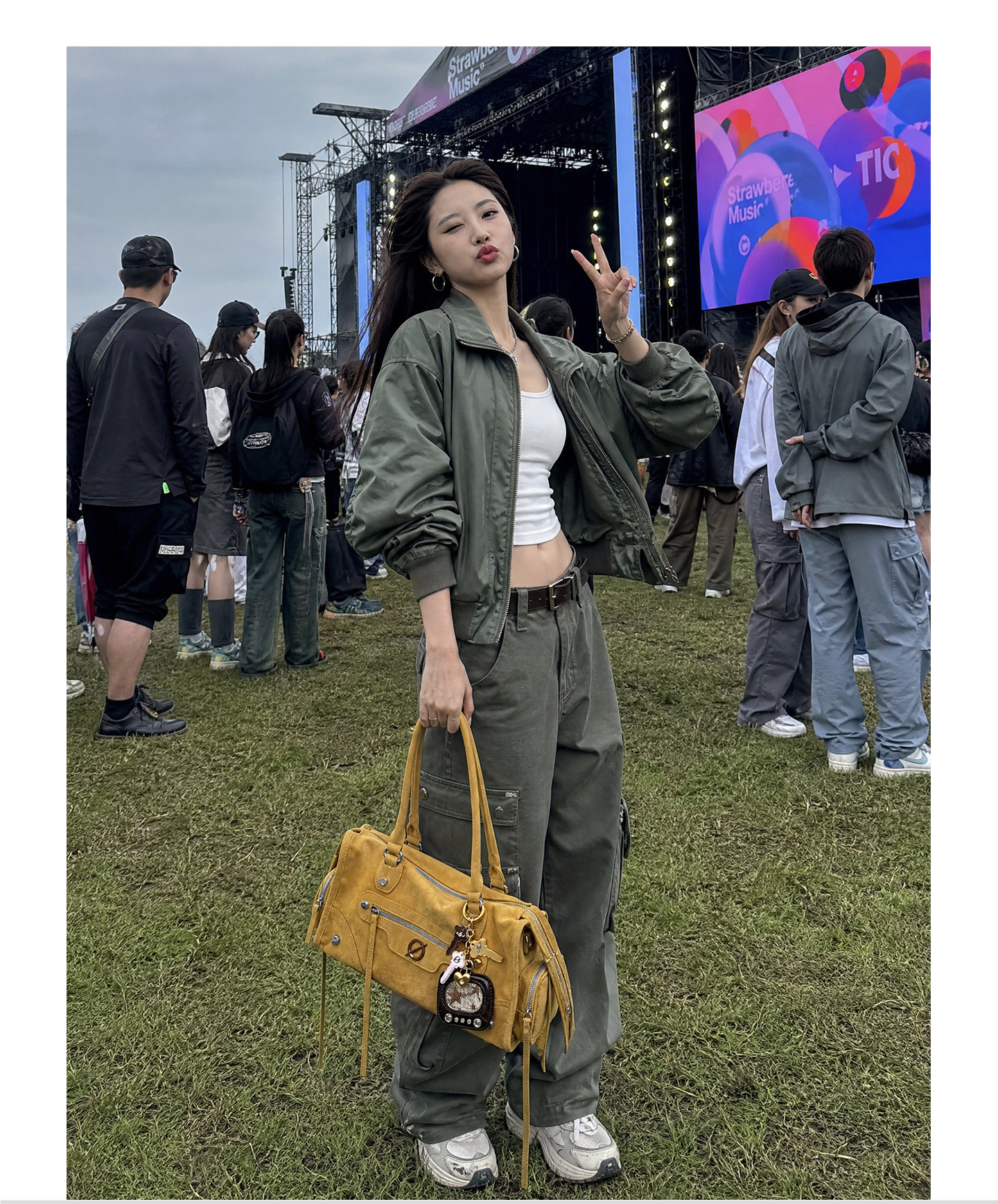 JELLY TOYBOY Warm Ginger Zip Shoulder Bag