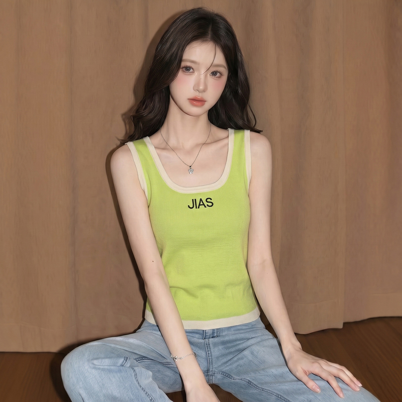 Avocado Green Sleeveless Camisole for Women, Summer Dopamine Thai-Style Unique and Stunning Beach Wear Top Avocado Green Sleeveless Camisole for Women, Summer Dopamine Thai-Style Unique and Stunning Beach Wear Top