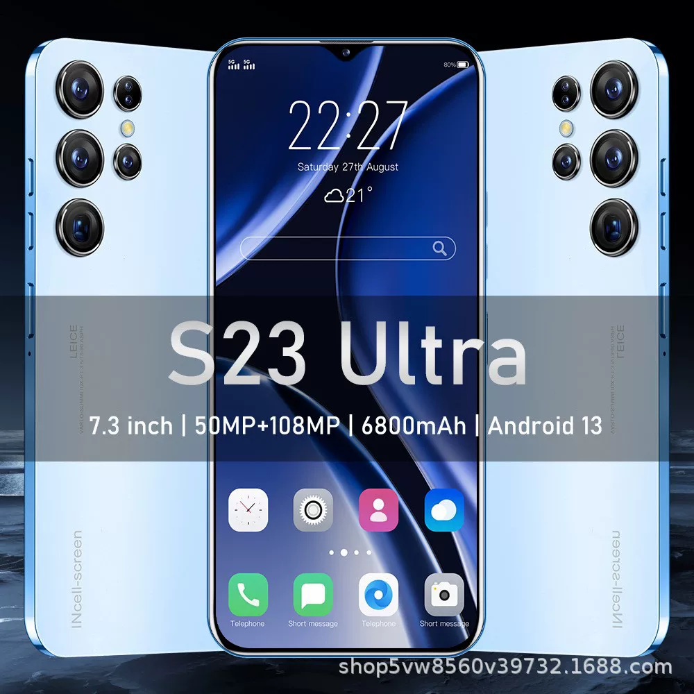Другое 624474349774 кросс-бордер S23+Ultra иностранная торговля мобильный телефон 7.3 большой экран высокий разрешение 16+1T внутренний