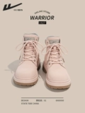 Warrior, Martens, розовые универсальные тонкие дышащие ботинки в английском стиле на платформе, короткие сапоги, женский стиль, коллекция 2024 года, подходят для весны и осени, в британском стиле