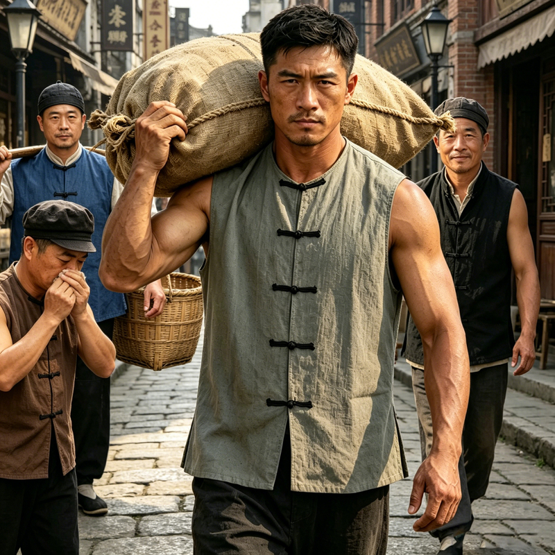 Traditional Chinese-Style Cotton and Linen Vest with Button Closure, Sleeveless Wool Vest, Ancient Style Tang Suit Top, Double-Breasted Hollow-Out Vest