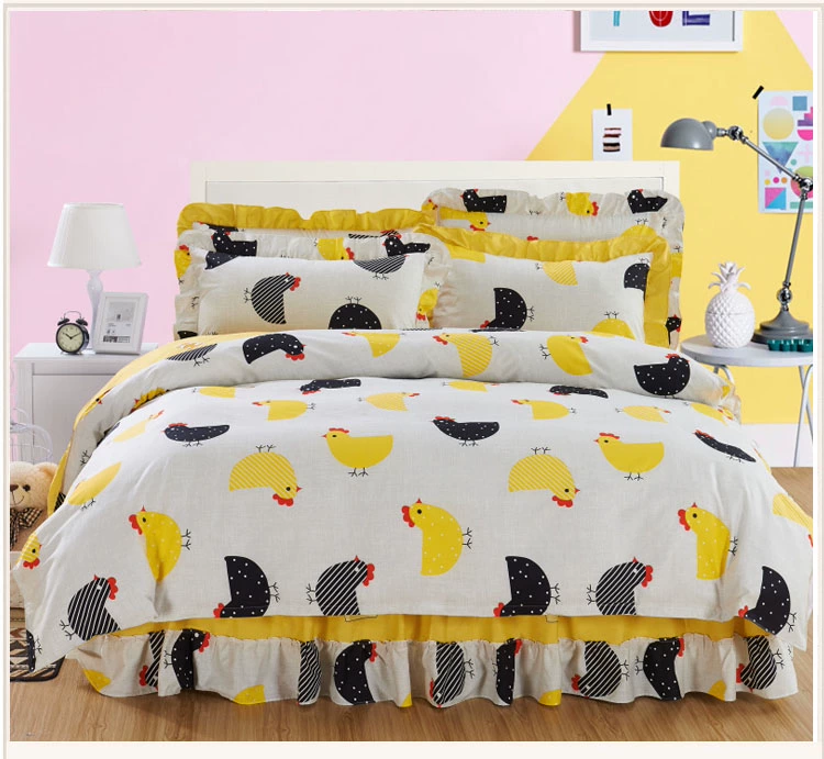 Giường bọc giường loại 1,8 cotton đơn giản cotton 1,5 đơn chống trượt bảo vệ 2.0m giường nhóm ba mảnh đôi