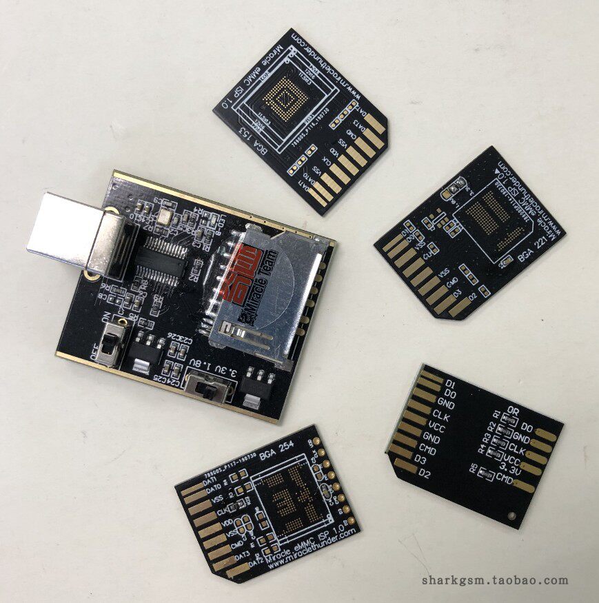 EMMC HARDWARE adapter board for Miracle BOX and Miracle Thunder key