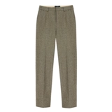 Шерстяные осенние штаны, высокая талия, в корейском стиле, свободный прямой крой, оверсайз, увеличенная толщина