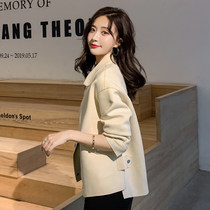 Trench coat womens spring and autumn Korean version of light luxury casual wear Joker loose slim body thin foreign style short jacket top