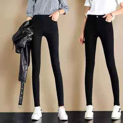 Magic pants women autumn and winter 2021 New Korean version of slim tight body plus velvet padded small feet high waist elastic inner pants