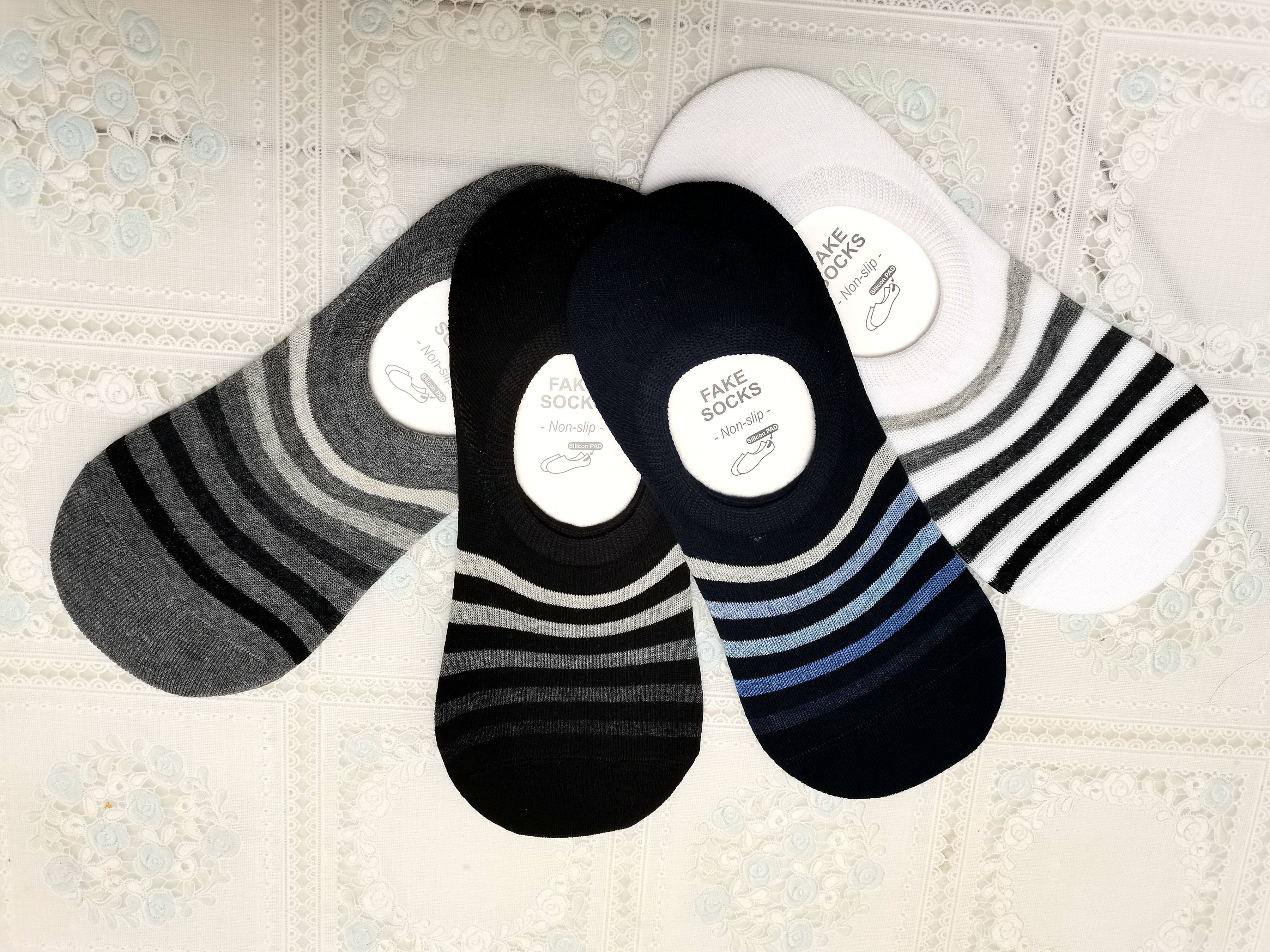 Export Korea Foreign trade tail single COCOHANA Sox pure combed cotton invisible male sock 4 Shuangjiang Zhejiang Shanghai