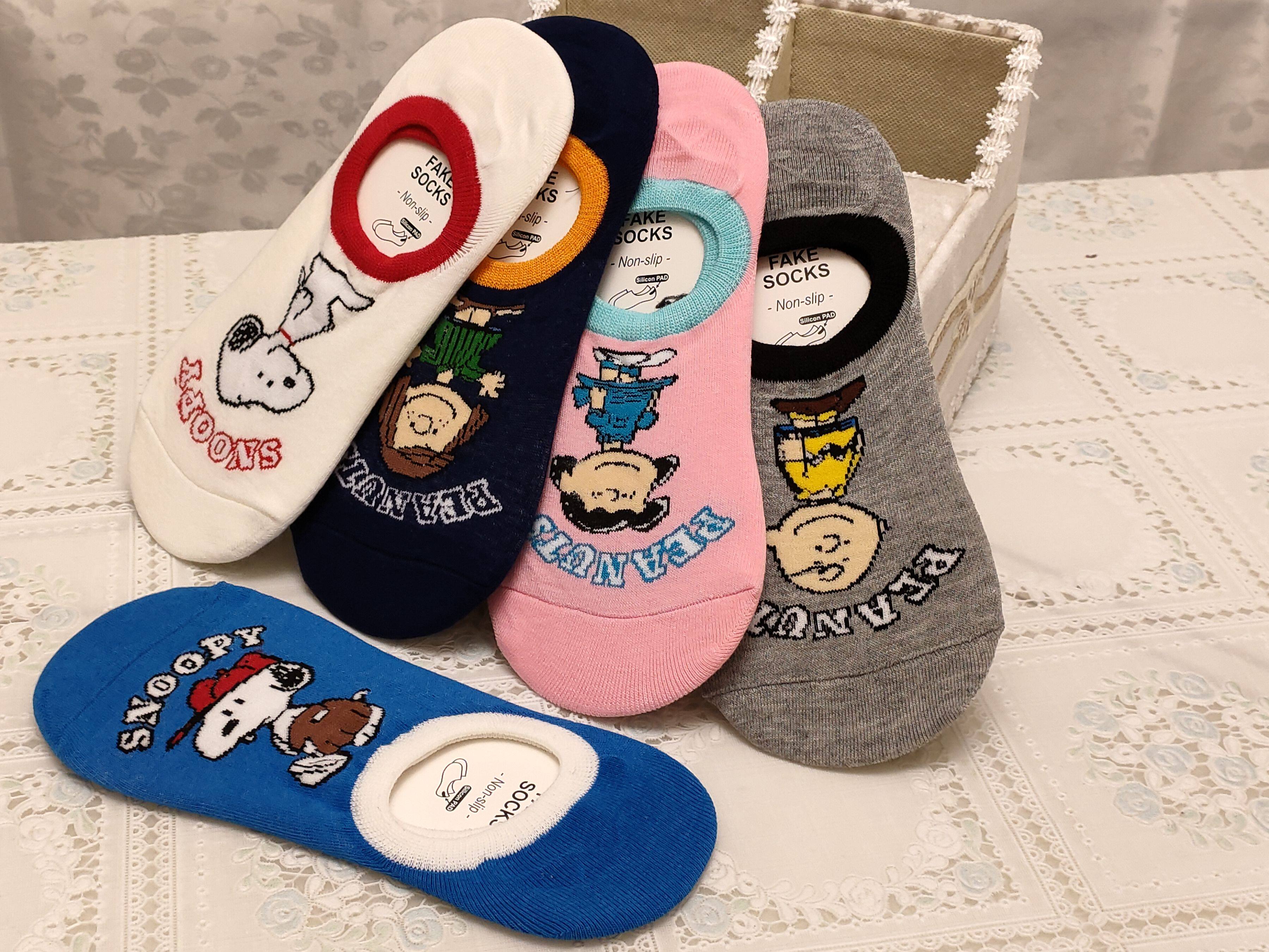 Export Korea Foreign trade tail single COCOHANA Sox pure combed cotton invisible female stockings Sox 5 Shuangjiang Zhejiang Shanghai
