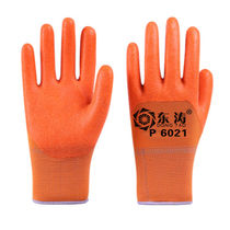 Dongtao 6021 high quality frosted imported plastic foam thick wear-resistant non-slip soft and comfortable breathable protective gloves