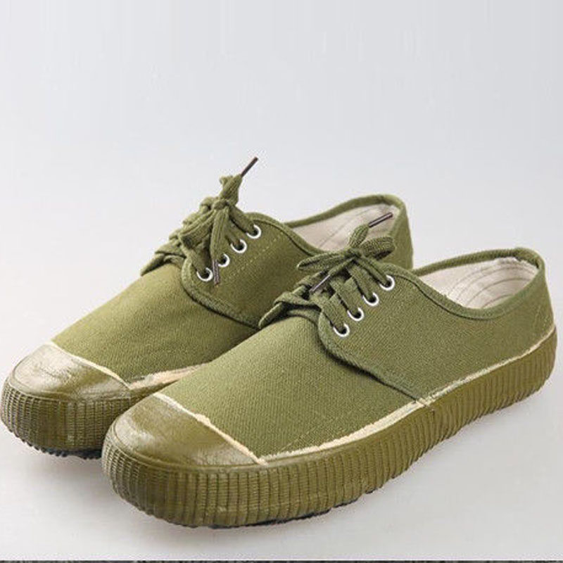 3537 Low waist Liberation Shoe Army Green not degummed constant bottom anti-slip abrasion resistant and comfortable and breathable eco-friendly