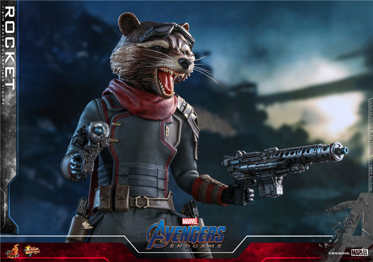 Купить атрибутику Фигурка Енот Ракета HOT TOYS Мстители 4 Финал 1/6 мерчандайз