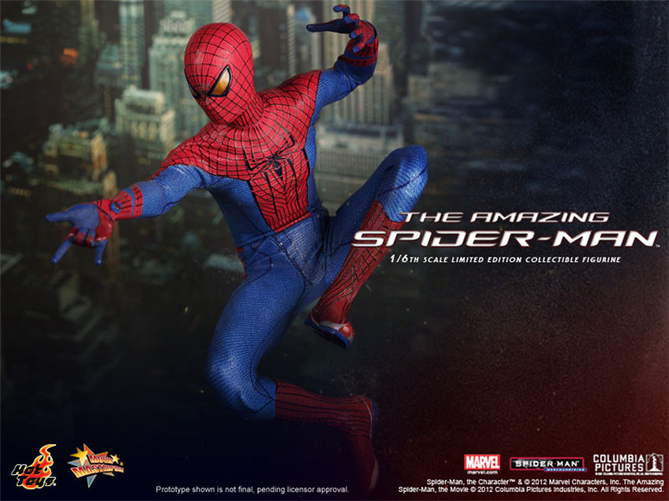 Купить атрибутику Фигурка Новый Человек-паук 2012 Hot Toys Эндрю Гарфилд мерчандайз