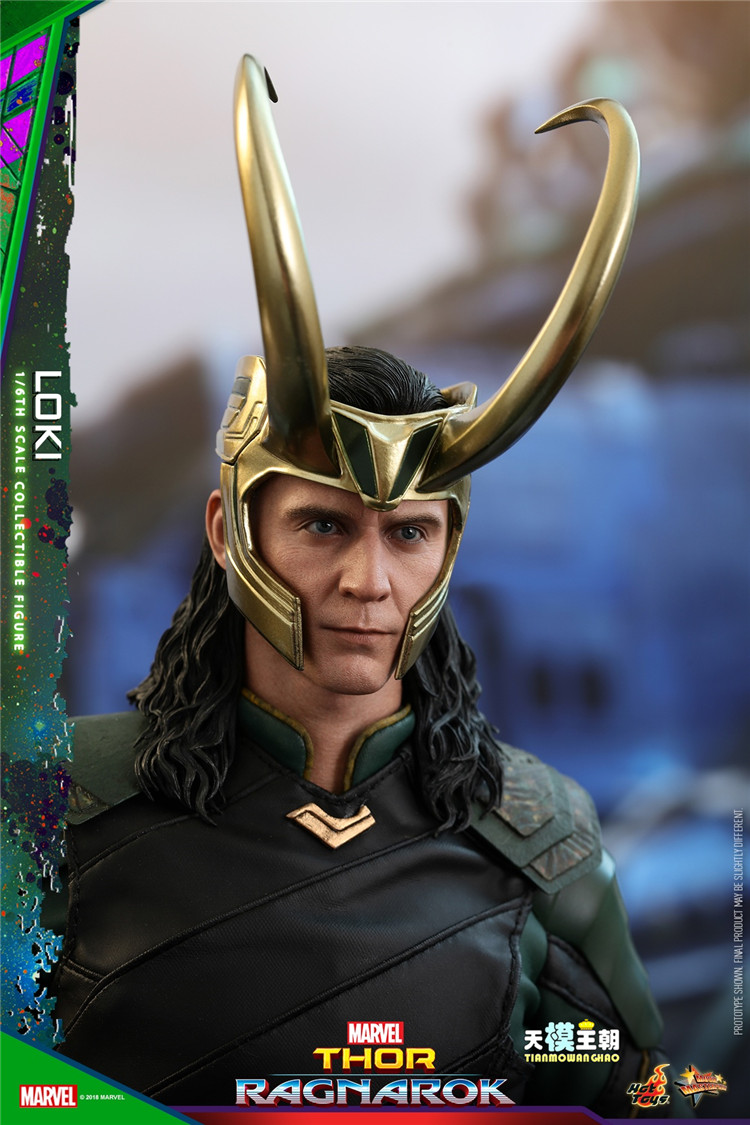 Купить атрибутику Фигурка Локи Thor 3 Ragnarok HOT TOYS Коллекционная мерчандайз