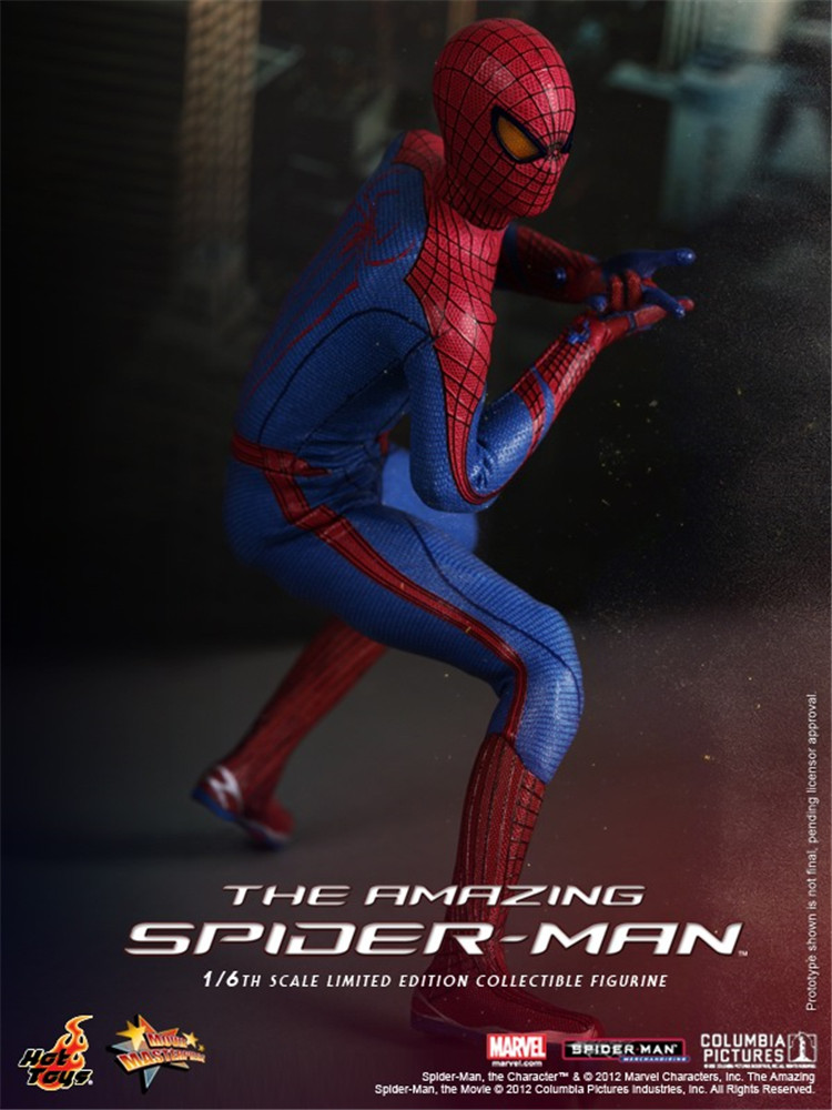 Купить атрибутику Фигурка Новый Человек-паук 2012 Hot Toys Эндрю Гарфилд мерчандайз