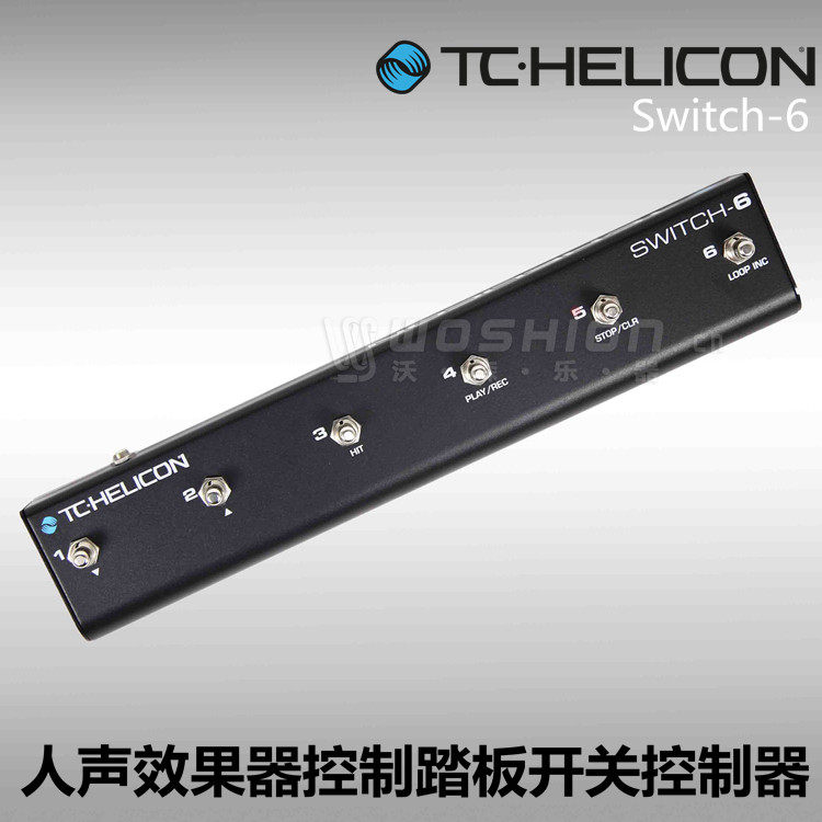 Аксессуары для гитары 正品 tc-helicon switch-6 人声效果器控制踏板开关控制器 包邮 Woshion
