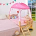 Trẻ em lớn lên giường lưới lưới ba cửa yurt 88 * 168cm nôi 0.9m1.2 mét cổng sau - Lưới chống muỗi màn khung ròng rọc Lưới chống muỗi