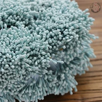 Круглая голова цветок синий -зеленый 1 пакет