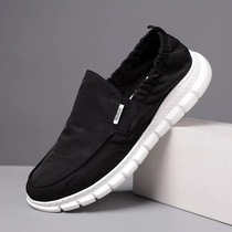 Yibin hot explosion Shanggongmu mens shoes spring and summer old Beijing cloth shoes one-pedal breathable lazy canvas shoes tide shoes