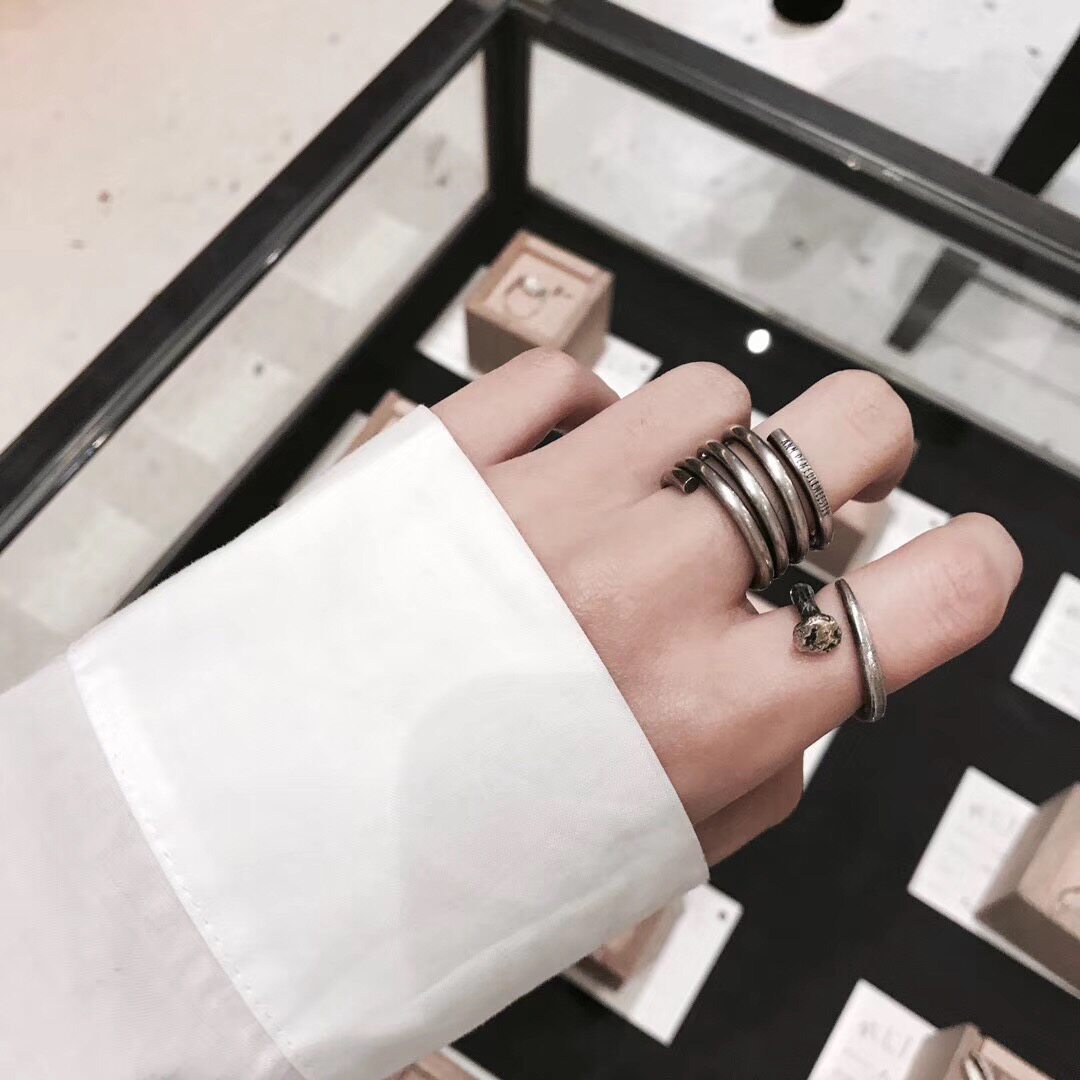 | domestic spot | Detaj Japanese artisan brand classic aged sterling silver nail ring