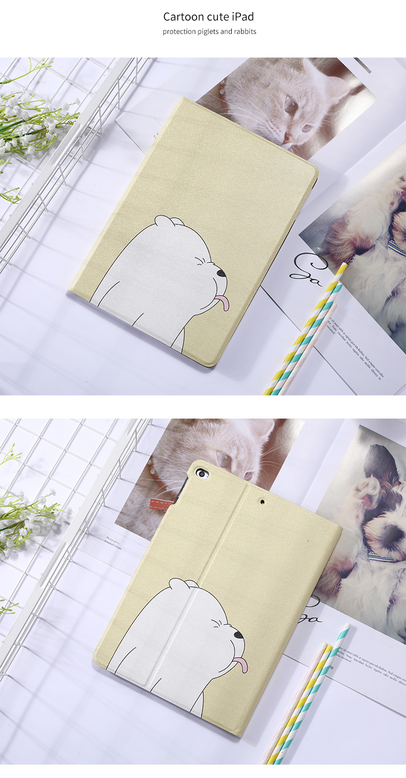 Ipad2018 vỏ bảo vệ mới air2 Apple 9.7 inch phẳng silicone 2017 mini 4mini5 máy tính a1893 mới 1822 net đỏ hoạt hình tình yêu 6 chiếc vỏ mềm pro10.5 - Phụ kiện máy tính bảng bao da ipad pro 12.9 inch 2020