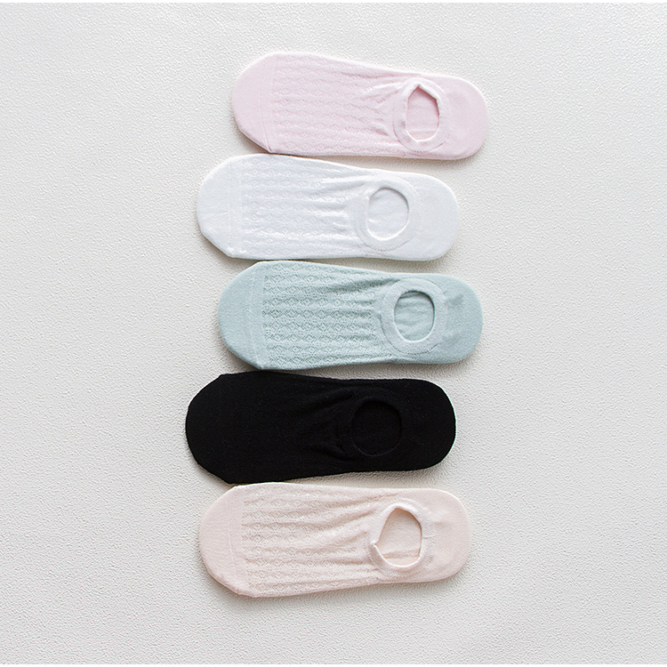 Vớ nữ mùa hè vớ nông miệng vớ nữ mùa hè mỏng phần cotton vớ silicone chống trượt vớ vô hình trong triều phụ nữ vớ mỏng - Vớ hàng tuần quần tất nhung