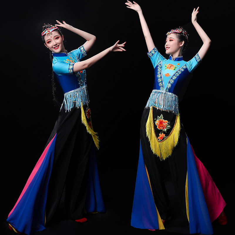 Chinese Folk Dance Costume Classical Dance Costume Female Chinese Fengbei Opera Costume Beautiful Dance Costume Love My Chinese National Dance Costume