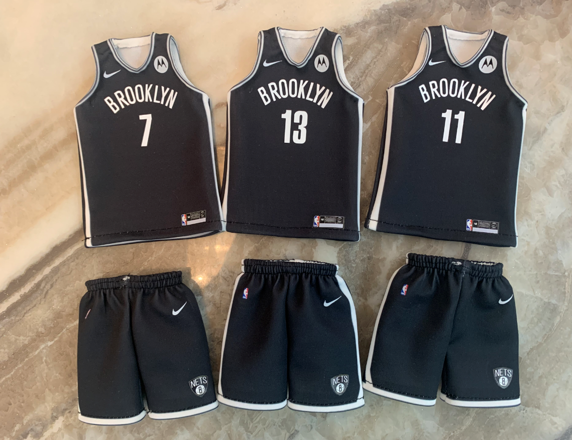 Самодельный совместимый с 1/6NTERBAY EB джерси Durant Owat Owen Harden Harden Griffin Nets черно-белый