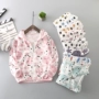 Trẻ em của quần áo chống nắng cotton thoáng khí mùa hè mỏng bé bé áo khoác nam quần áo da cô gái cardigan áo sơ mi áo phao mùa đông bé gái