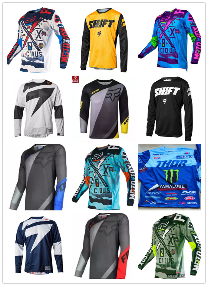 Custom SHIFT downhill suit summer bike riding suit long-sleeved top T-shirt mountain bike off-road motorcycle racing