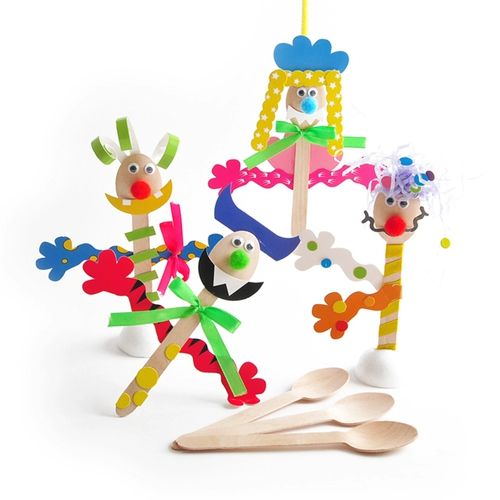 Ложка для детского сада, детский креативный набор материалов, игрушка, «сделай сам»