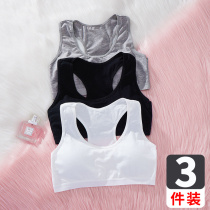 Student Girl Underwear Junior High School Student High School 12-15 Year Old Hair Development Period Little Vest Pure Color Child Girl Bra